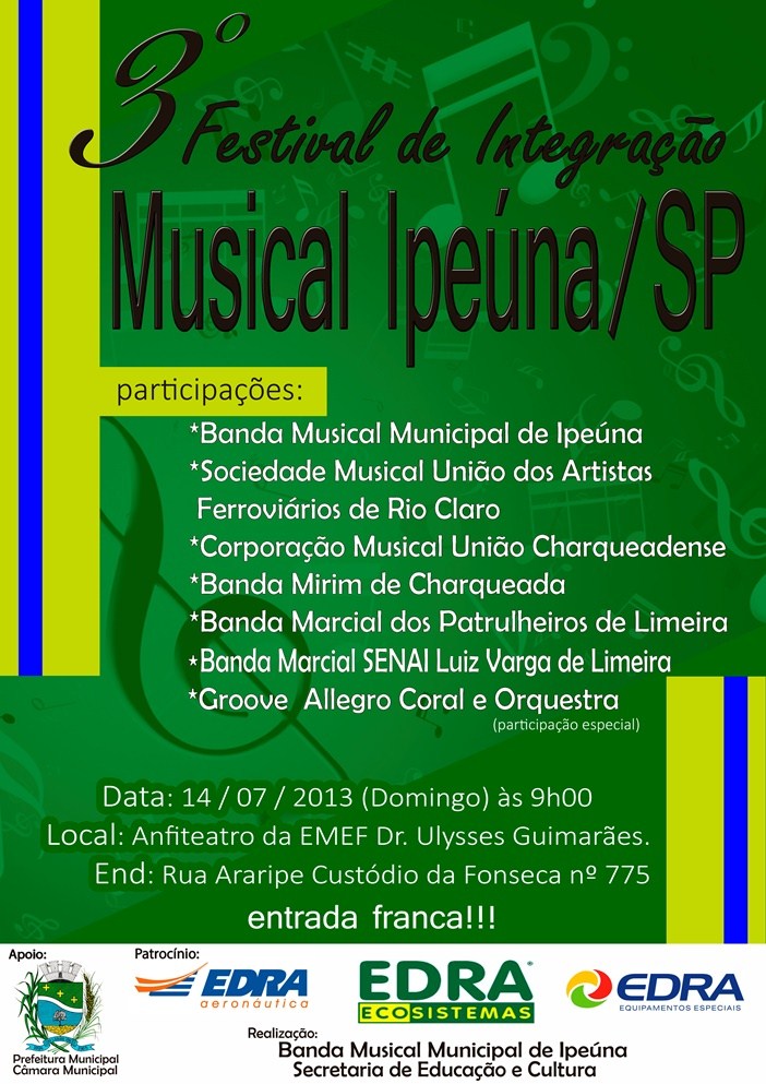  3º Festival de Integração Musical
