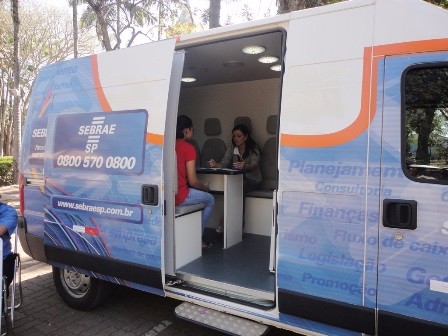 Sebrae Móvel atende gratuitamente em Ipeúna 