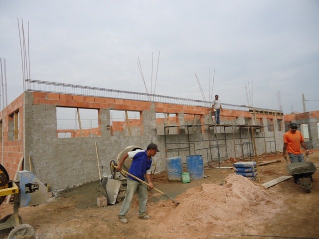 Obras da Clínica de Fisioterapia avançam rapidamente 