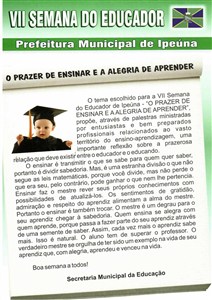 IPEÚNA REALIZA A VII SEMANA DO EDUCADOR