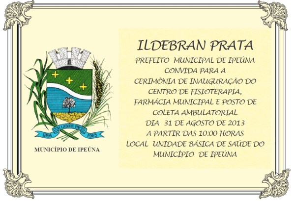 Ipeúna inaugura nova Clínica de Fisioterapia 