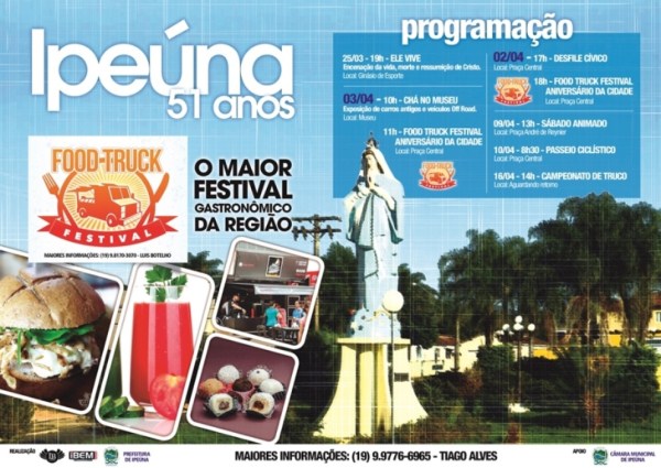 Programação de aniversário Ipeúna 