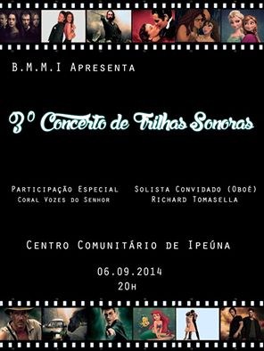 3º Concerto de Trilhas Sonoras da Banda Musical Municipal de Ipeúna