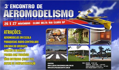 Clube promove III Encontro Delta de Aeromodelismo